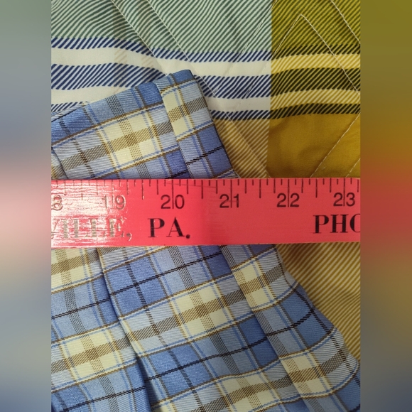 Shein Blue and Yellow Plaid Women's Skirt - Picture 6 of 9